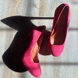 Rebecca minkoff pink pumps heels